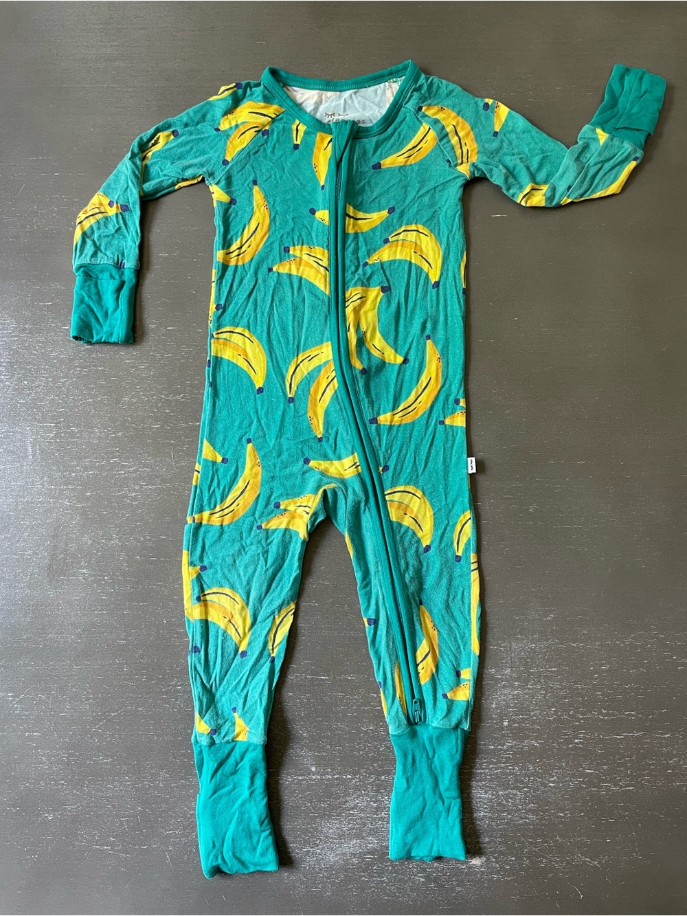 6-12m Little Sleepies Bamboo Zippy in Banana Print
